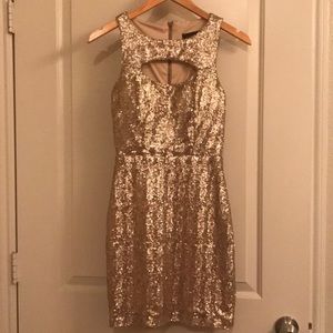 Gold Sequin Dress
